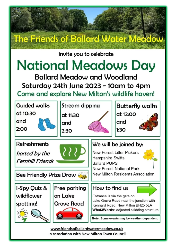 Friends of Ballard Water Meadow support National Meadows Day Milford